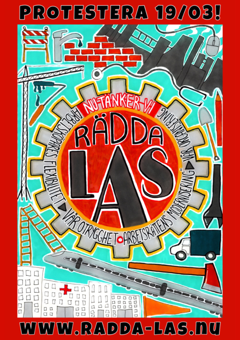 Affisch för kampanjen "Rädda LAS"